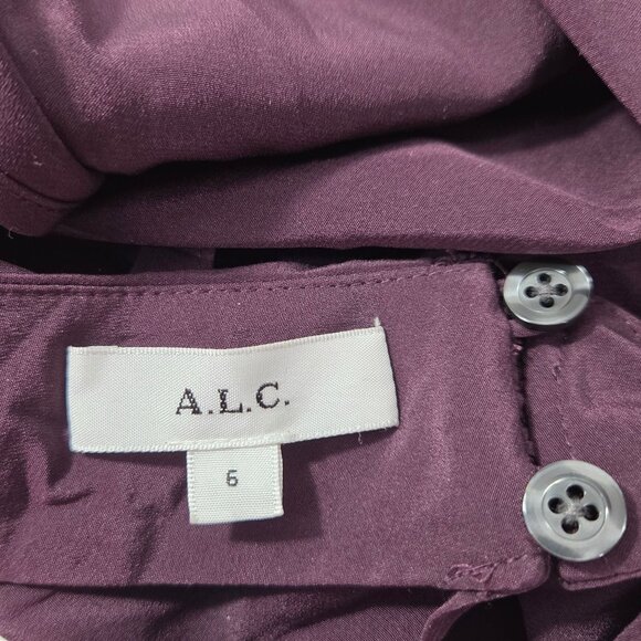 NWT A.L.C. Women's Celeste Top - Deep Plum - Picture 3 of 6